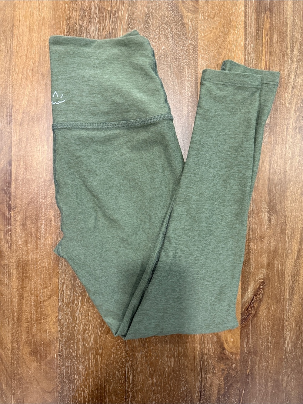 Beyond Yoga Olive Green Space Dye Leggings - Picture 3 of 10